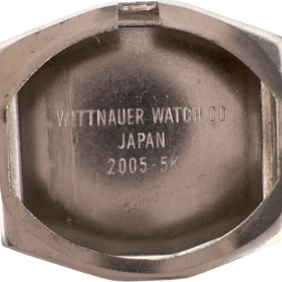 Vintage Wittnauer Bark Style Ladies Mechanical Wristwatch 5K w Hour Glass Dial